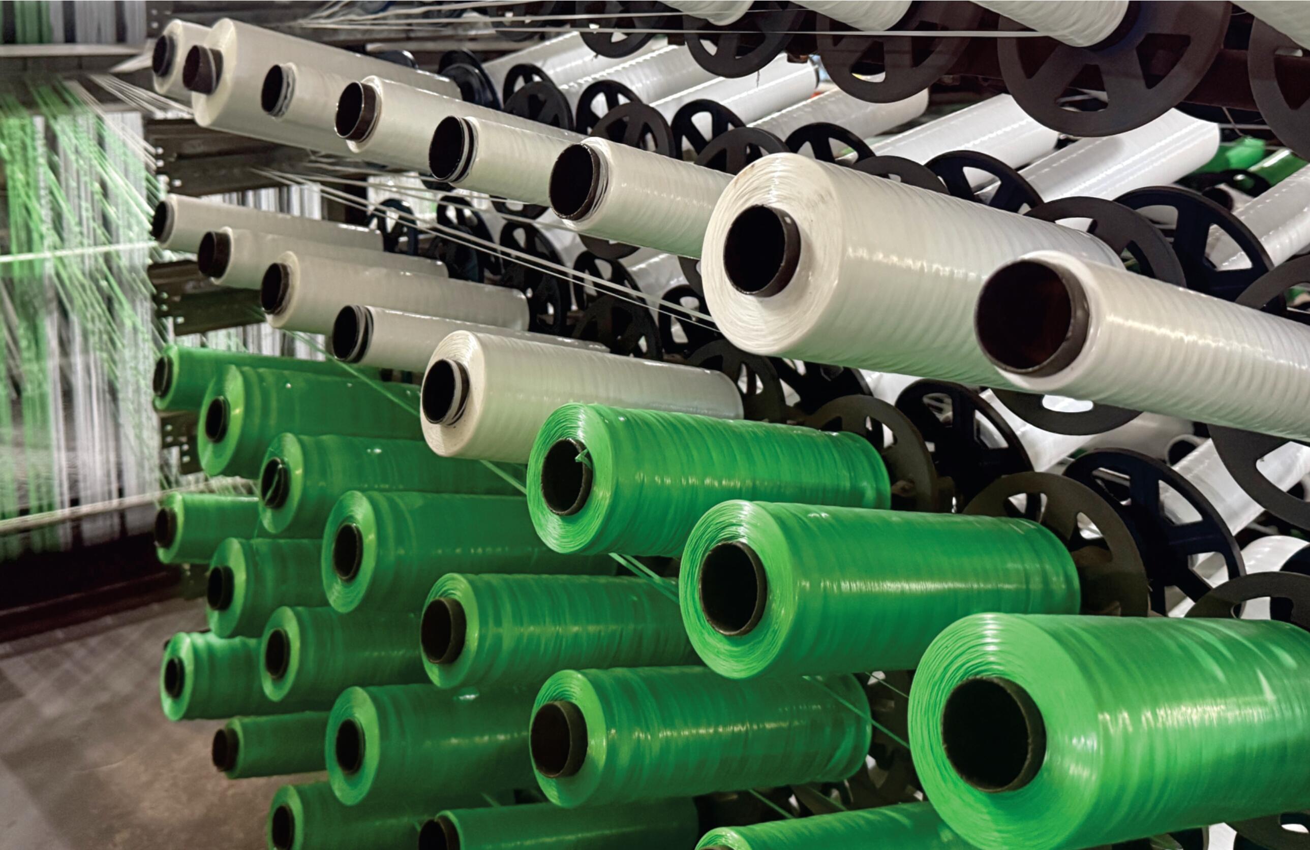 WPP tubes from Lanka Polysacks (Pvt) Ltd Dambulla, serving as core materials for efficient polypropylene (PP MAT) mat production in Lanka Mats, Dambulla. 